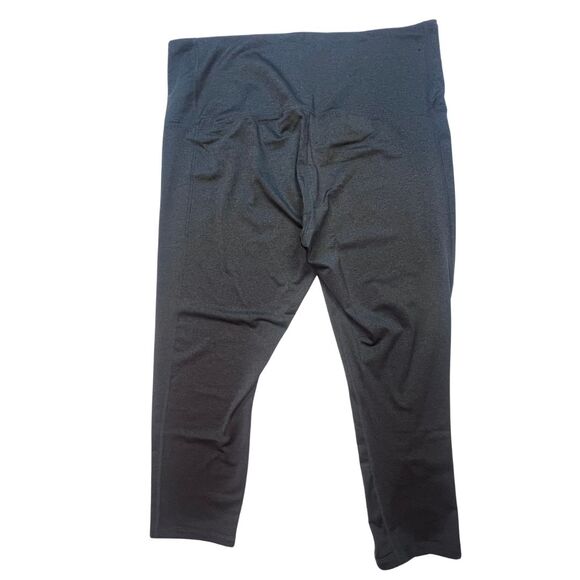 Reebok Leggings Womens XL Gray Cropped Athletic Workout Athleisure Sportswear - Picture 14 of 16